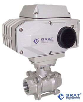 三片式電動球閥